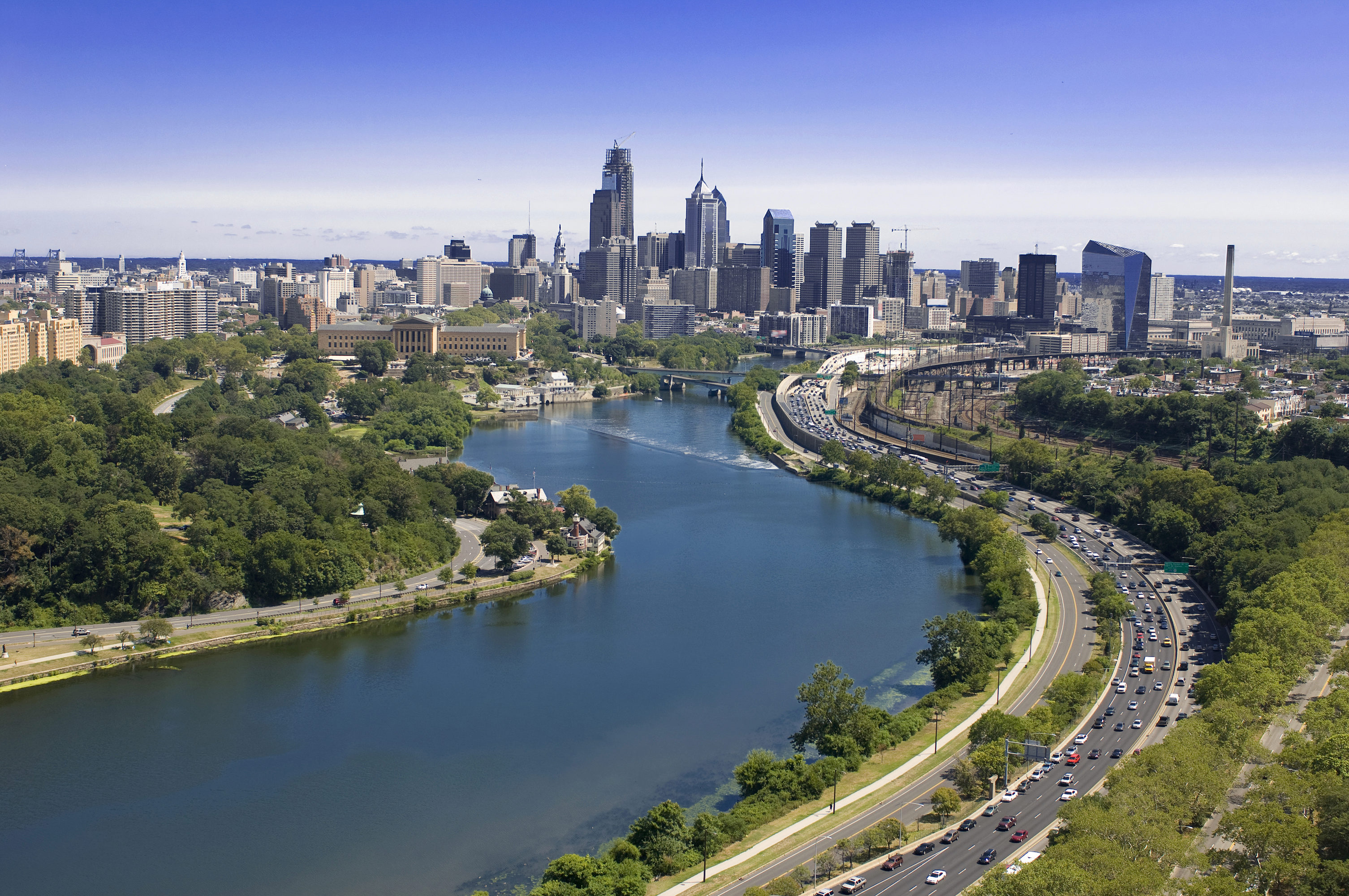 Aerial View Of The Philadelphia Skyline Alumni