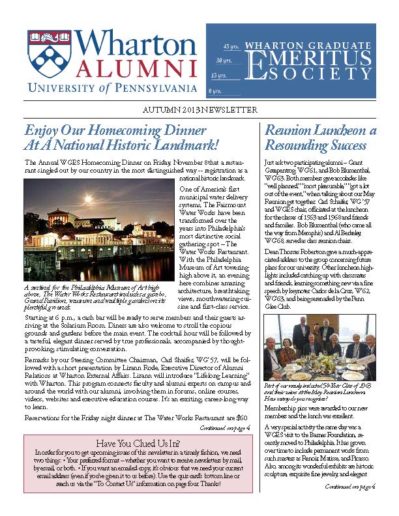 Newsletters - Alumni