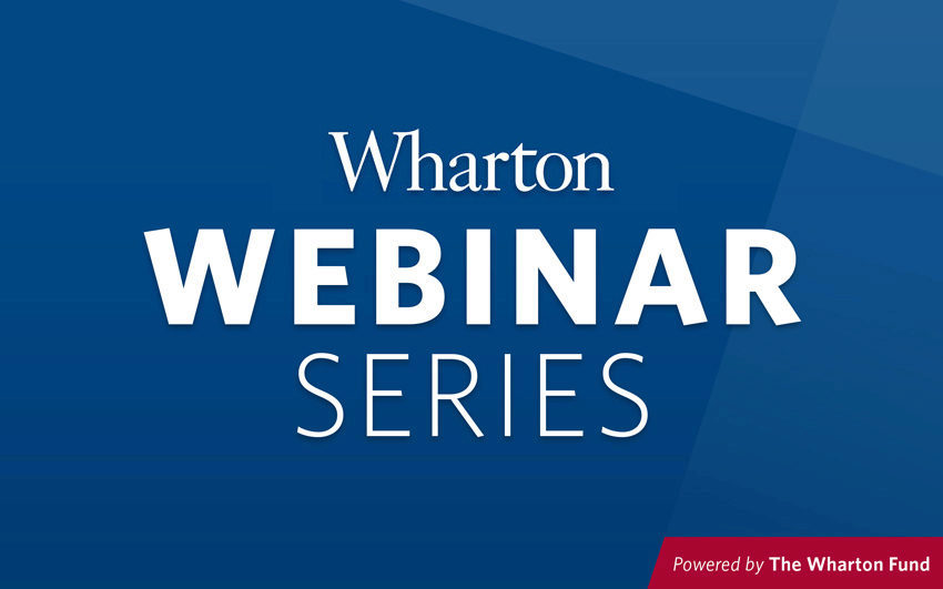Wharton Webinar Series Banner