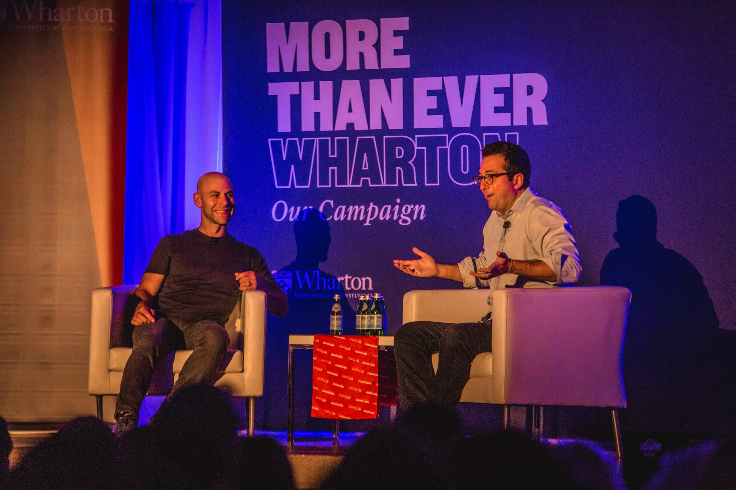 Wharton professor Adam Grant and alumnus, Jeff Raider