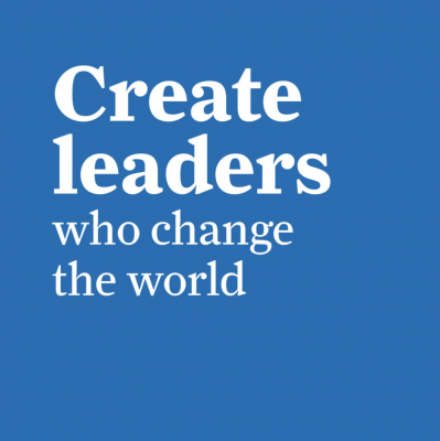Create leaders who change the world icon