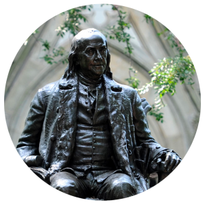 Photo of Ben Franklin Statue