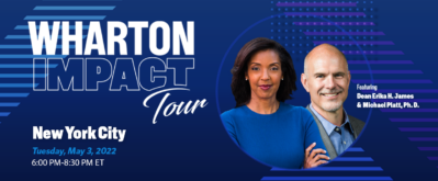 Wharton Impact Tour NYC May 3 button
