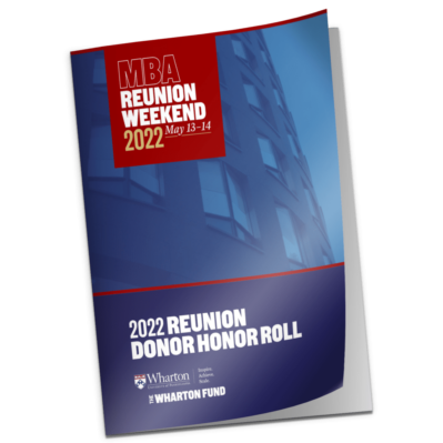 Reunion Donor Honor Roll 2022