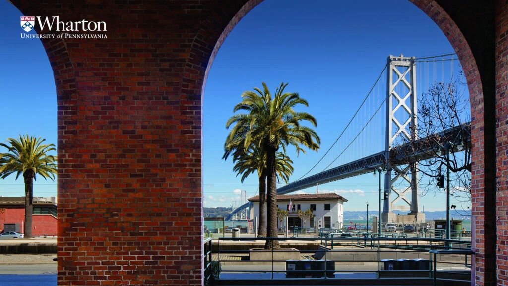 Wharton San Francisco campus with Golden Gate Bridge