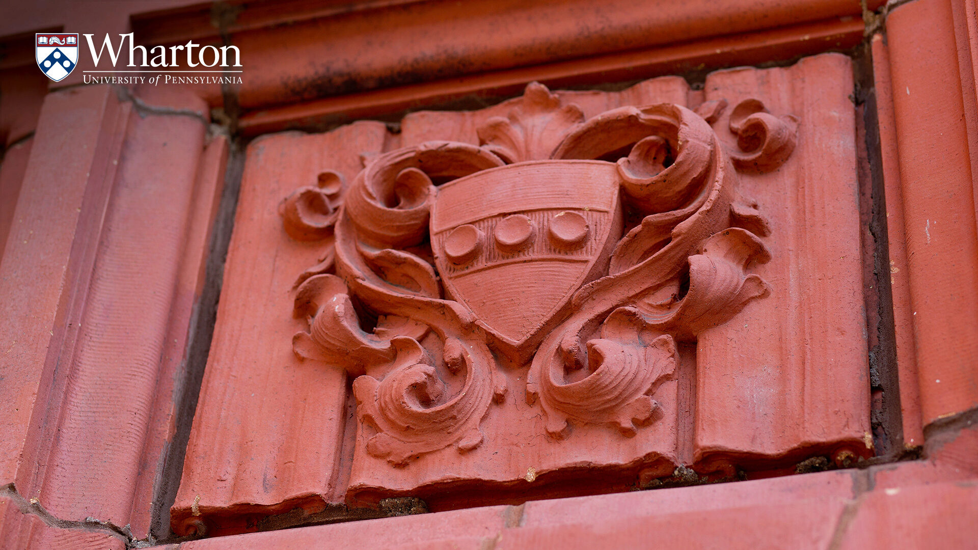 Penn Shield on Fisher Fine Arts Library