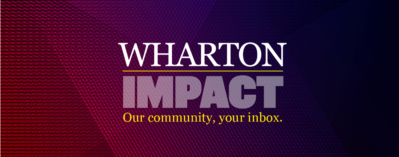Wharton Impact Newsletter Banner