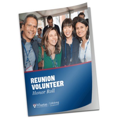 Reunion Volunteer Honor Roll Brochure