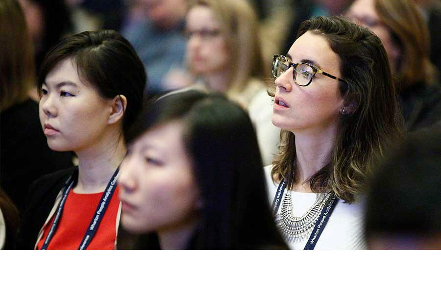Photo of individuals at Wharton Women's Circles event