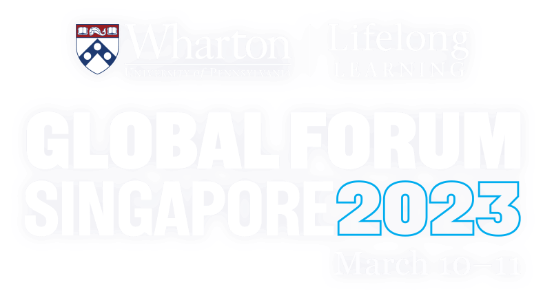 Wharton School and Lifelong Learning Global Forum Singapore 2023 logo