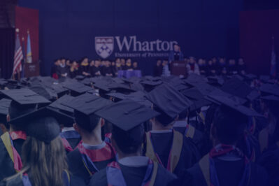 Wharton Students at Graduation Ceremony