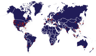 Wharton Global Clubs Map