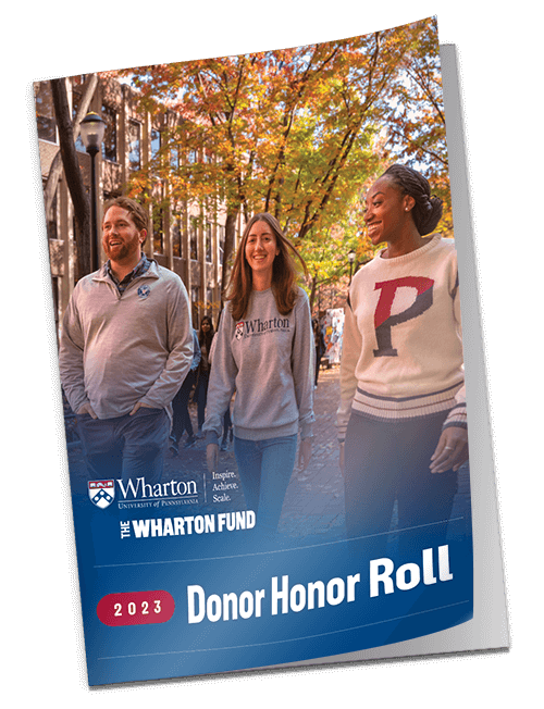 The Wharton Fund 2023 Donor Honor Roll