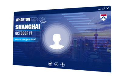Wharton Impact Tour Shanghai Zoom Background Mockup