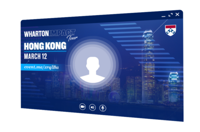 Wharton Impact Tour Hong Kong Virtual Background Mockup