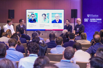 Faculty and alumni speakers at the Wharton Global Forum in São Paulo