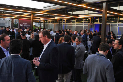 Image of attendees at São Paulo Global Forum networking session