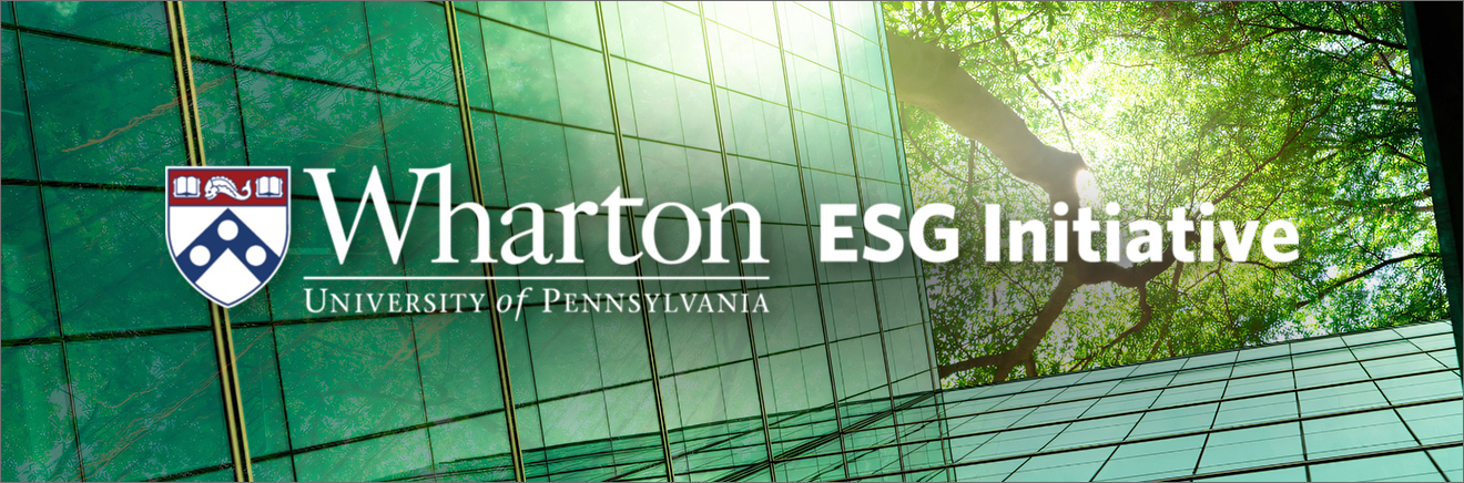 Hero photo featuring Wharton ESG Initiative logo