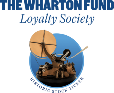 The Wharton Fund Loyalty Society, Historic Stock Ticker logo