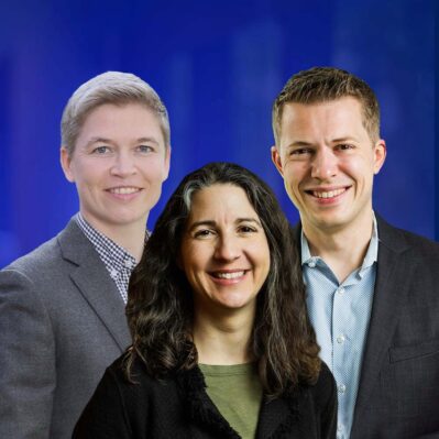 Picture of Professor Sarah E. Light, Professor Mitchell J. Blutt and Professor Margo Krody Blutt