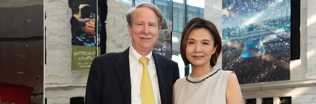 FY26-Impact-Newsletter-August-Stroy3-Michelle-and-Richard Michelle Shan-Jeschelnig, WG’02 and Richard Jeschelnig