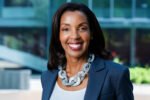 Erika H. James, dean of the Wharton School, poses for a portrait on campus.