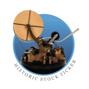 The Wharton Fund Loyalty Society, Historic Stock Ticker logo